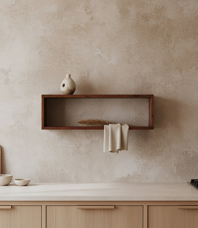Factory Wandplank Box - FSC-gerecycled hout - 70x15x22 cm