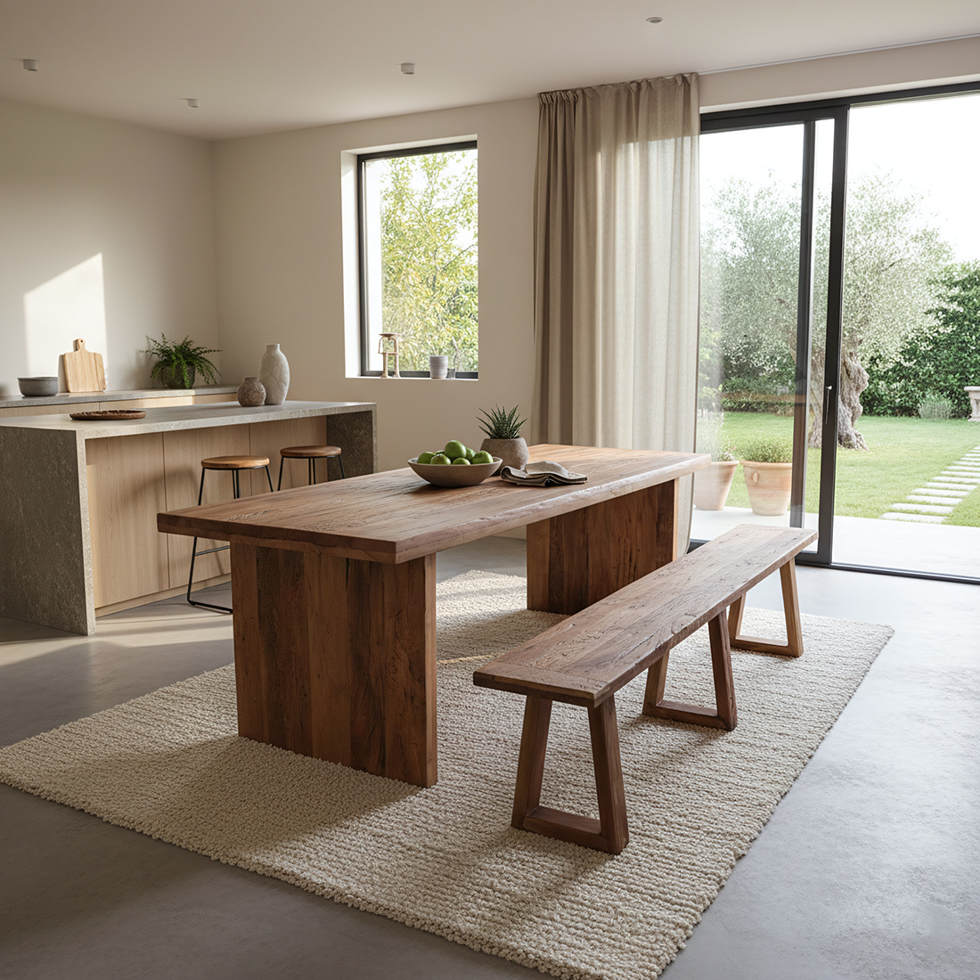 Raw Materials Amsterdam Farmwood Waterfall Eettafel | Hout | 240 cm
