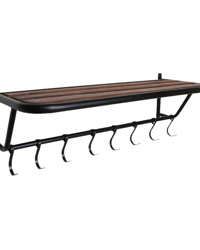 Raw Materials Amsterdam Factory Wandkapstok Met Hoedenplank | Hout