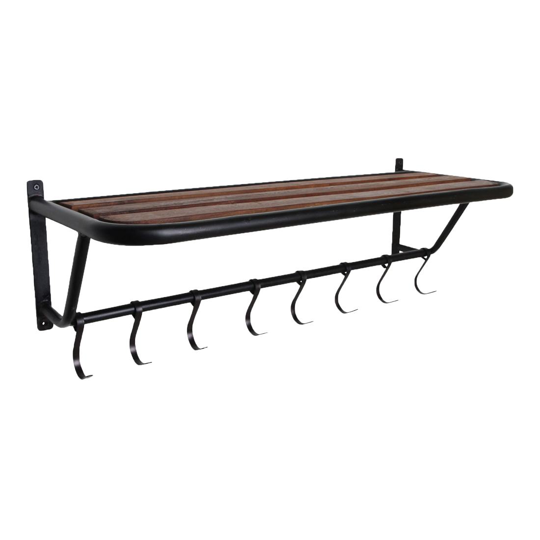 Raw Materials Amsterdam Factory Wandkapstok Met Hoedenplank | Hout