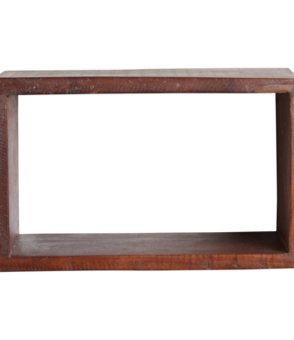 Factory open wandplank rechthoek - FSC gerecycled - 70x15x22 cm