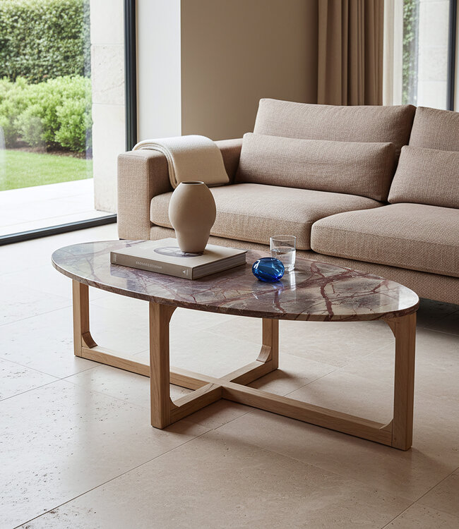 Raw Materials Amsterdam Marmeren Salontafel Bizar | 120 x 60 x 38 cm