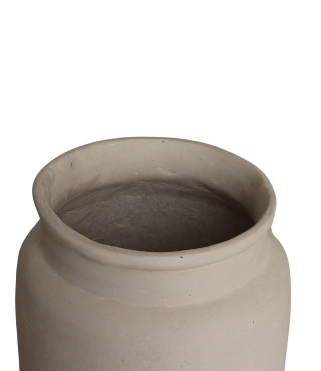 Raw Materials Amsterdam Decoratieve Vaas Mandore M | Krijt | 22x22x31 cm