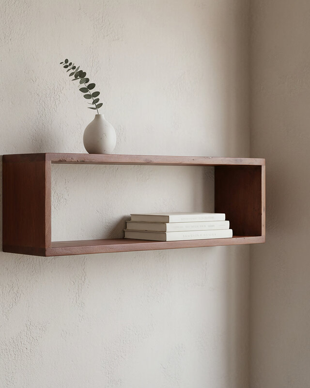 Raw Materials Amsterdam Factory Wandplank Box | Hout | 70x15x22 cm