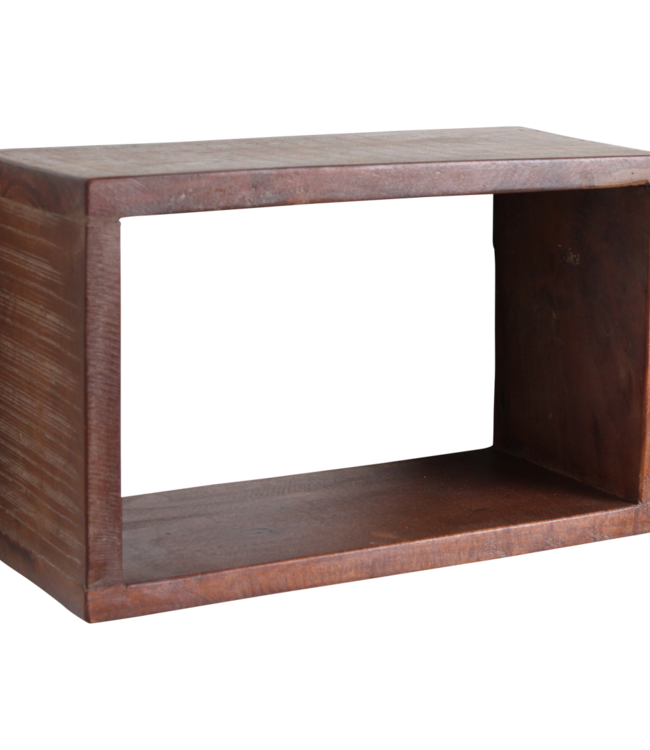 Factory open wandplank rechthoek - FSC gerecycled - 70x15x22 cm