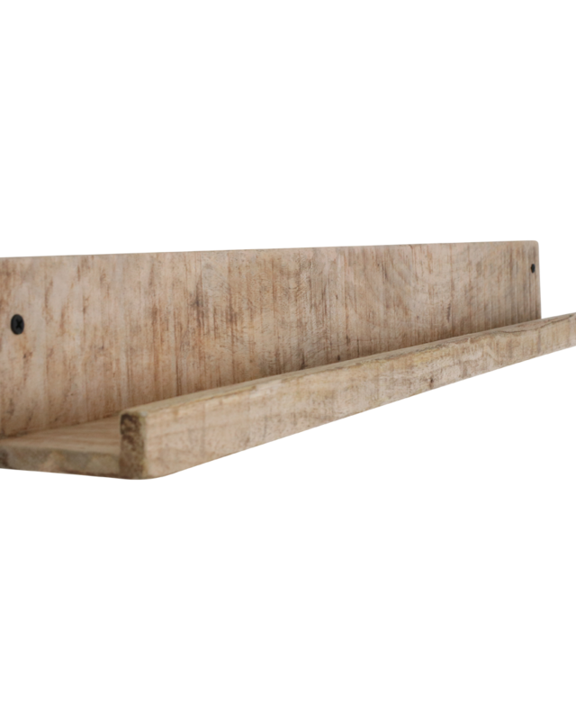 Raw Materials Amsterdam Wandplank/Fotolijstplank | Mangohout | 75x8x8 cm