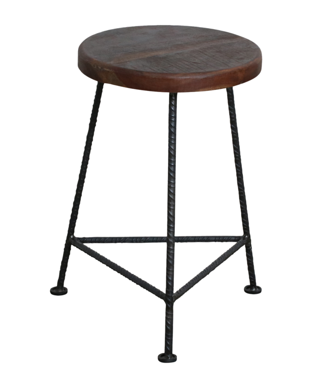 Raw Materials Amsterdam Factory Kruk/Bijzettafel | Hout | 29x29x48 cm