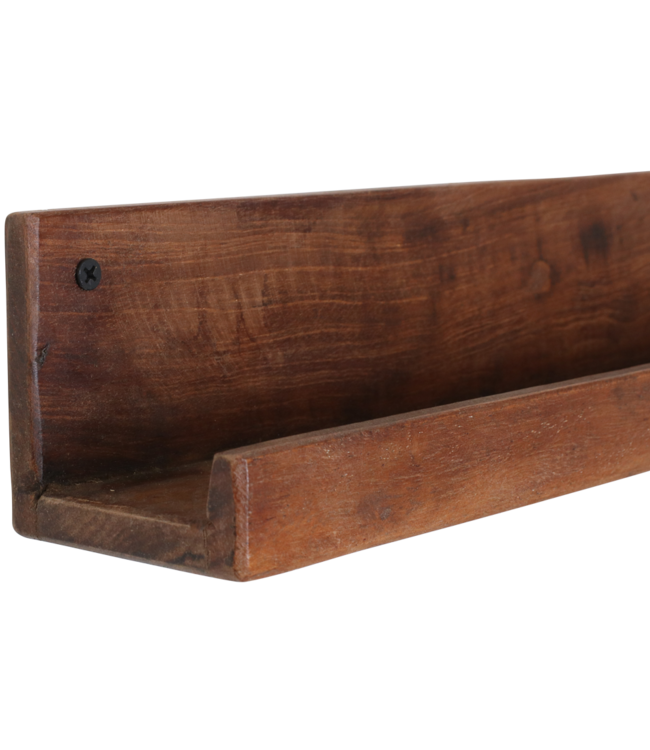 Factory wandplank - FSC-gerecycled hout - 75x8x8 cm