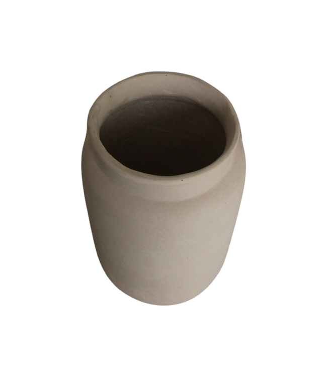 Raw Materials Amsterdam Decoratieve Vaas Mandore M | Krijt | 22x22x31 cm