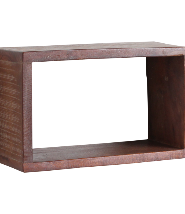 Factory open wandplank rechthoek - FSC gerecycled - 70x15x22 cm