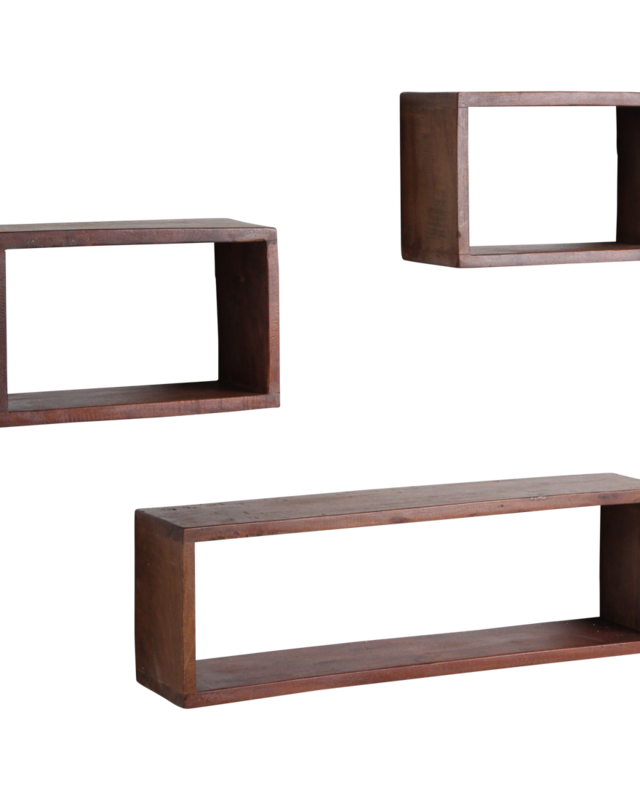 Raw Materials Amsterdam Factory Wandplank Box | Hout | 70x15x22 cm