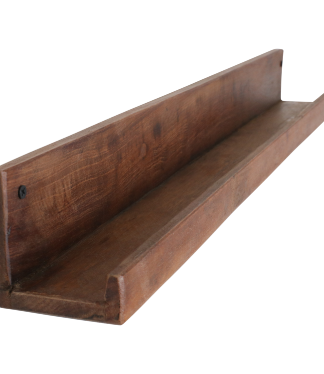 Factory wandplank - FSC-gerecycled hout - 75x8x8 cm