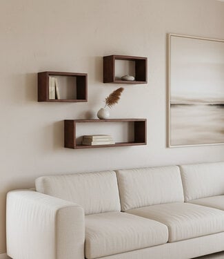 Raw Materials Amsterdam Factory Open Wandplank | Rechthoek | Hout | 70x15x22 cm