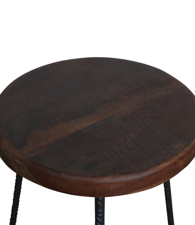 Raw Materials Amsterdam Factory Kruk/Bijzettafel | Hout | 29x29x48 cm