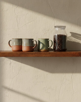 Raw Materials Amsterdam Factory Zwevende Wandplank | Hout | 80x18x3,8 cm