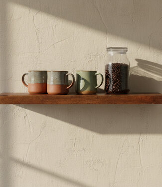 Raw Materials Amsterdam Factory Zwevende Wandplank | Hout | 80x18x3,8 cm