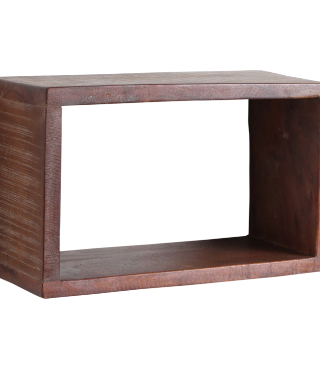 Factory open wandplank rechthoek - FSC gerecycled - 70x15x22 cm