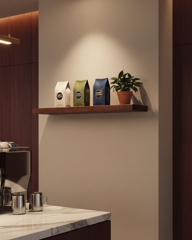 Raw Materials Amsterdam Factory Zwevende Wandplank | Hout | 80x18x3,8 cm