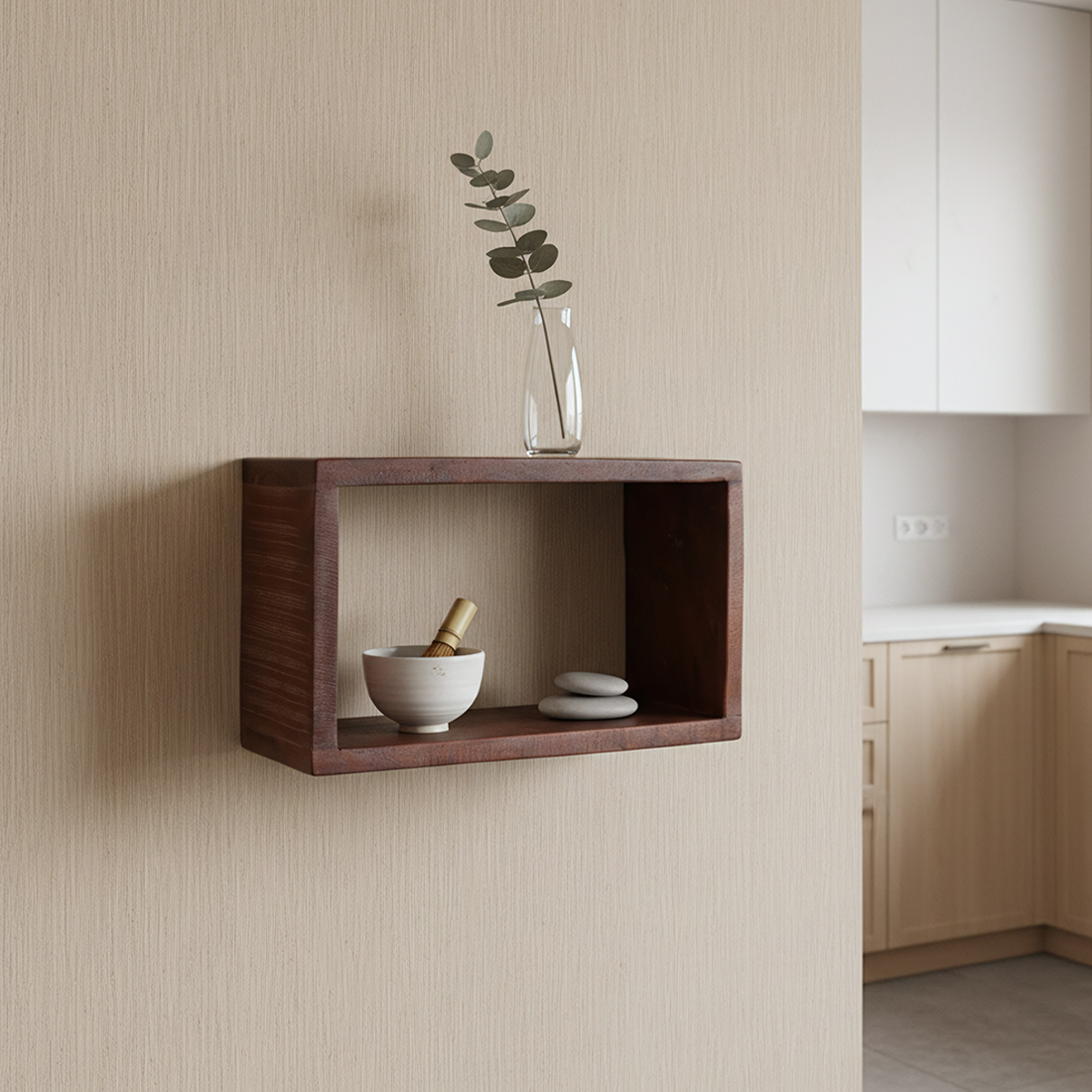 Raw Materials Amsterdam Factory Open Wandplank | Rechthoek | Hout | 70x15x22 cm