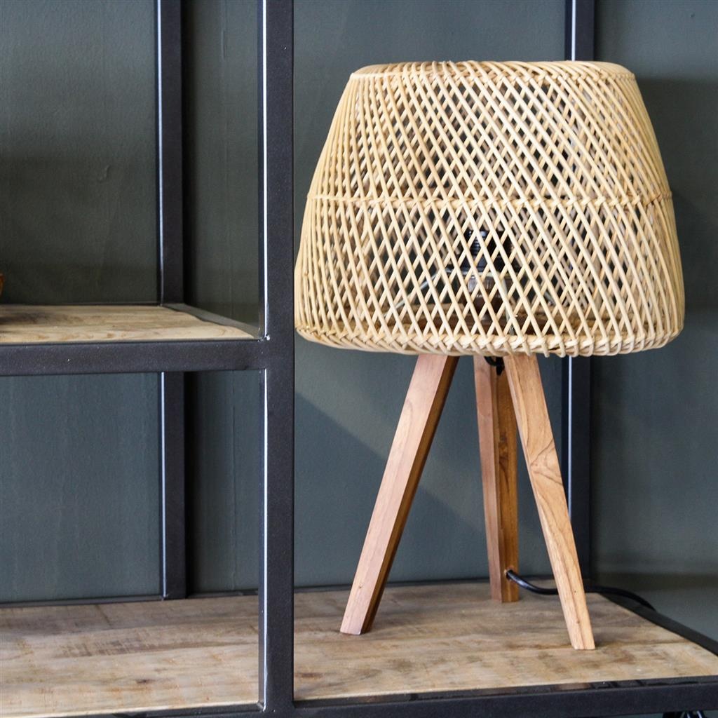 Raw Materials Amsterdam Maze Tafellamp | Rotan | 29x29x21 cm