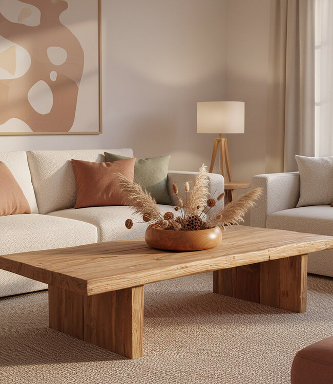 Teakhouten schaal medium - Ø 30 cm