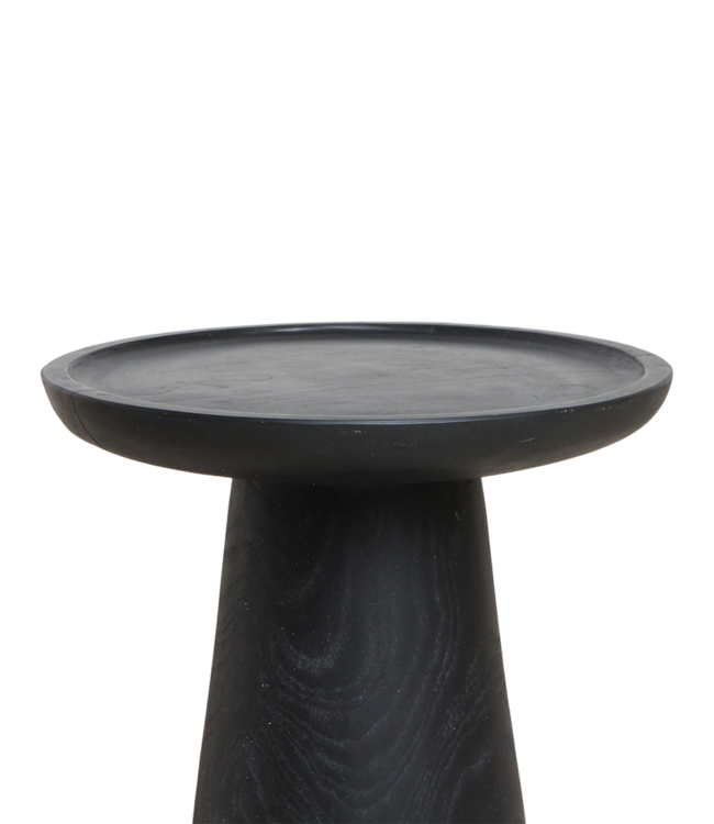 Raw Materials Amsterdam Nero Bijzettafel Dusk | Zwart | Teakhout | 40x40x40 cm