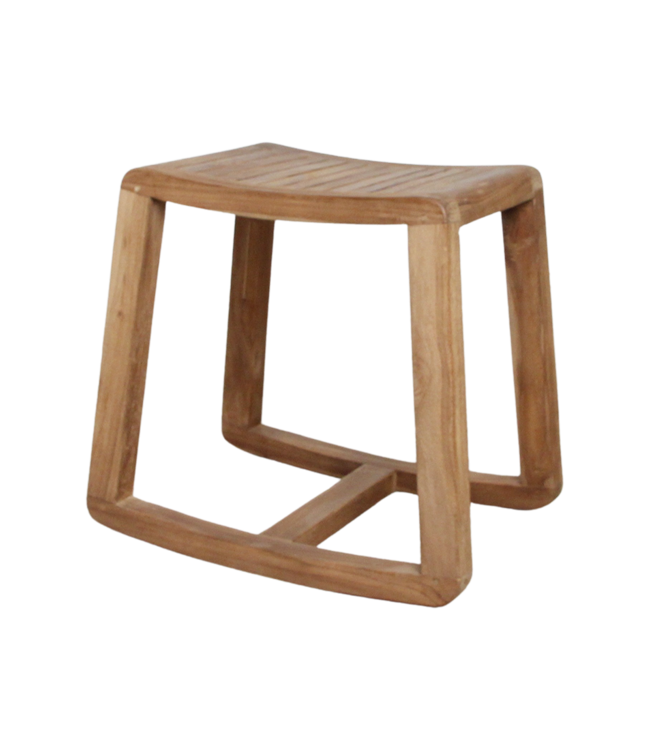 Raw Materials Amsterdam Schommelkruk | Teakhout | B36 x H45 x L49 cm