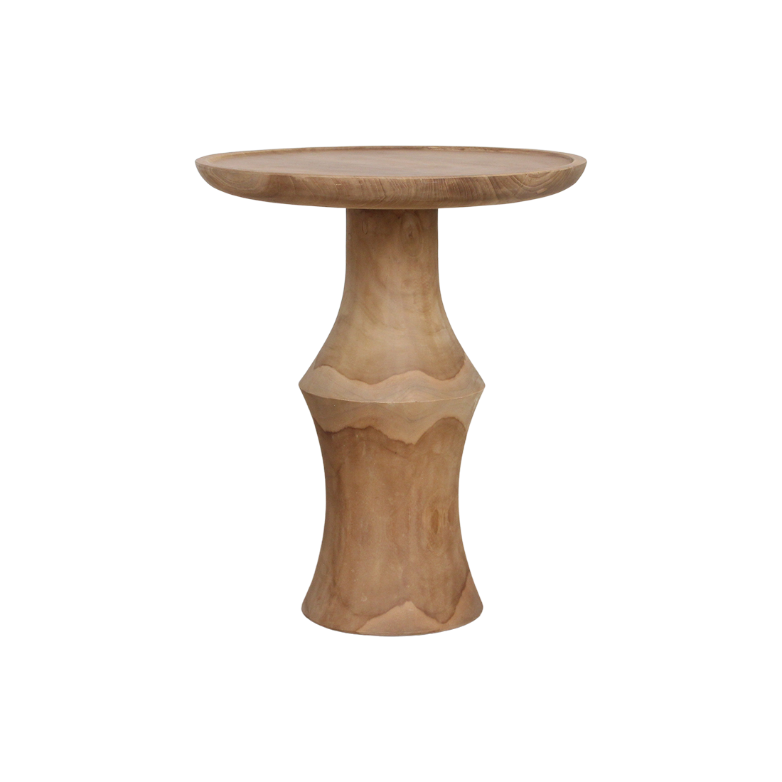 Raw Materials Amsterdam Bijzettafel Teakhout | Nero | B50 x H60 x L50 cm