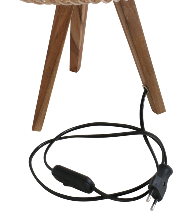 Raw Materials Amsterdam Maze Tafellamp | Rotan | 29x29x21 cm