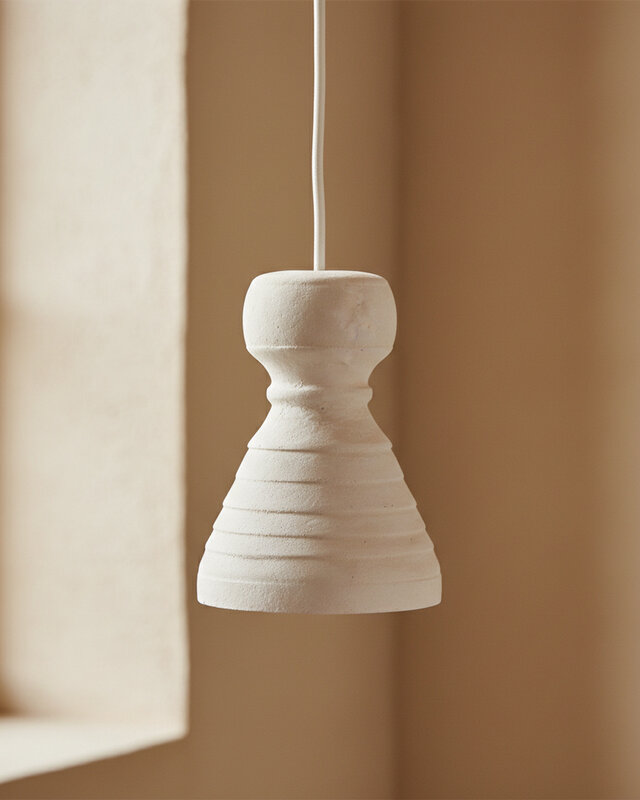 Raw Materials Amsterdam Krijt Hanglamp Kanoi | 15 x 15 x 20,5 cm
