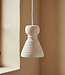 Krijt hanglamp Kanoi - 15x15x20,5 cm
