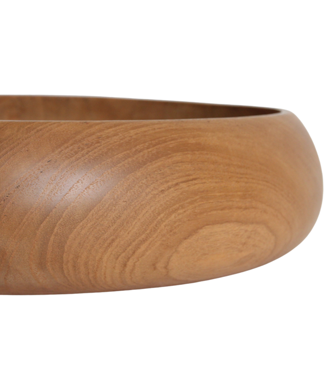 Teakhouten schaal medium - Ø 30 cm