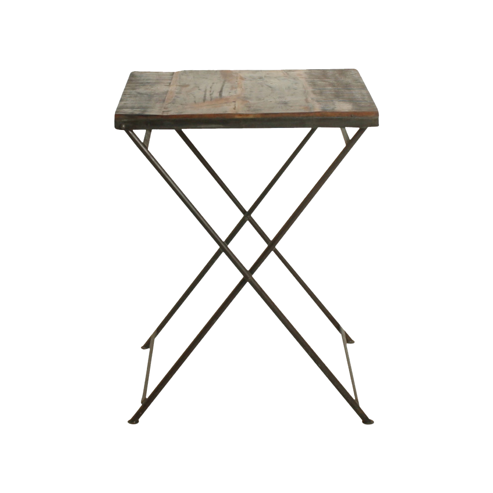 Raw Materials Amsterdam Opvouwbare tafel | Factory | Gerecycled Hout | B60 x H76 x L60 cm