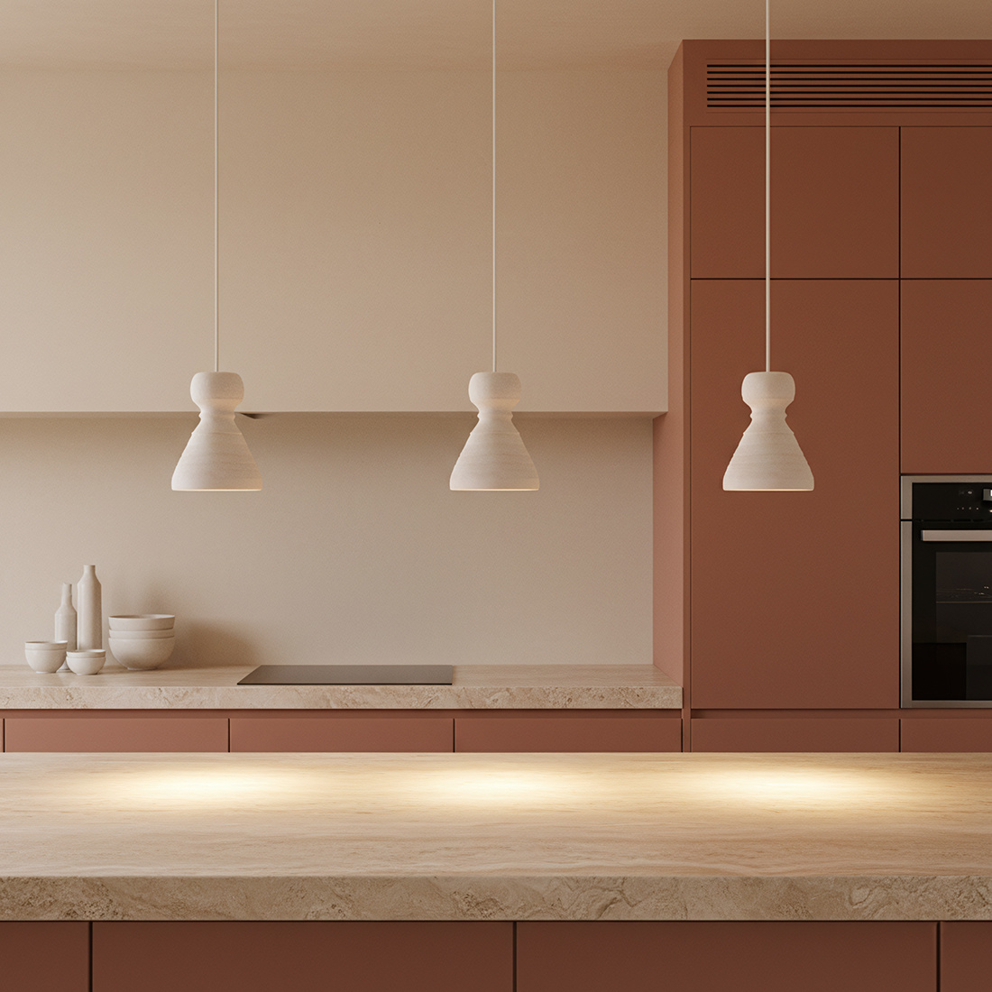 Raw Materials Amsterdam Krijt Hanglamp Kanoi | 15 x 15 x 20,5 cm