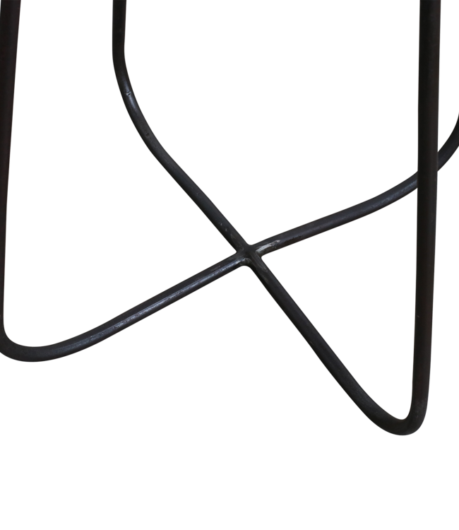 Factory-kruk/bijzettafel - FSC-gerecycled hout - 29 x 29 x 46 cm