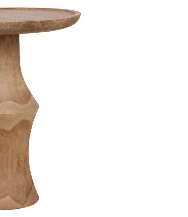 Raw Materials Amsterdam Bijzettafel Teakhout | Nero | B50 x H60 x L50 cm