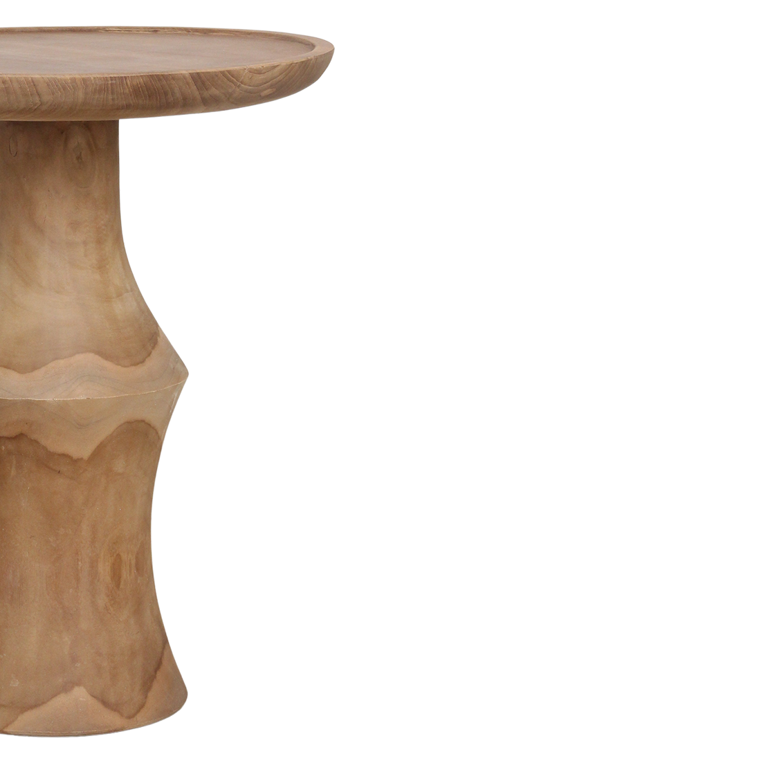 Raw Materials Amsterdam Bijzettafel Teakhout | Nero | B50 x H60 x L50 cm