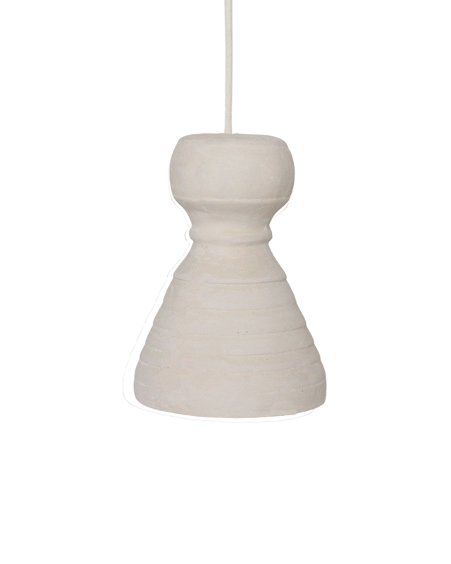 Raw Materials Amsterdam Krijt Hanglamp Kanoi | 15 x 15 x 20,5 cm