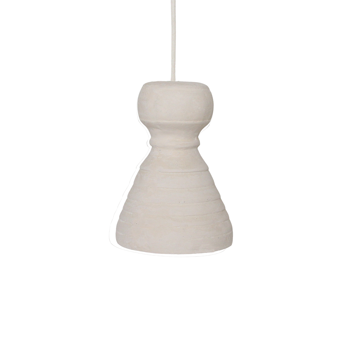Raw Materials Amsterdam Krijt Hanglamp Kanoi | 15 x 15 x 20,5 cm