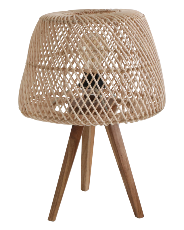Raw Materials Amsterdam Maze Tafellamp | Rotan | 29x29x21 cm