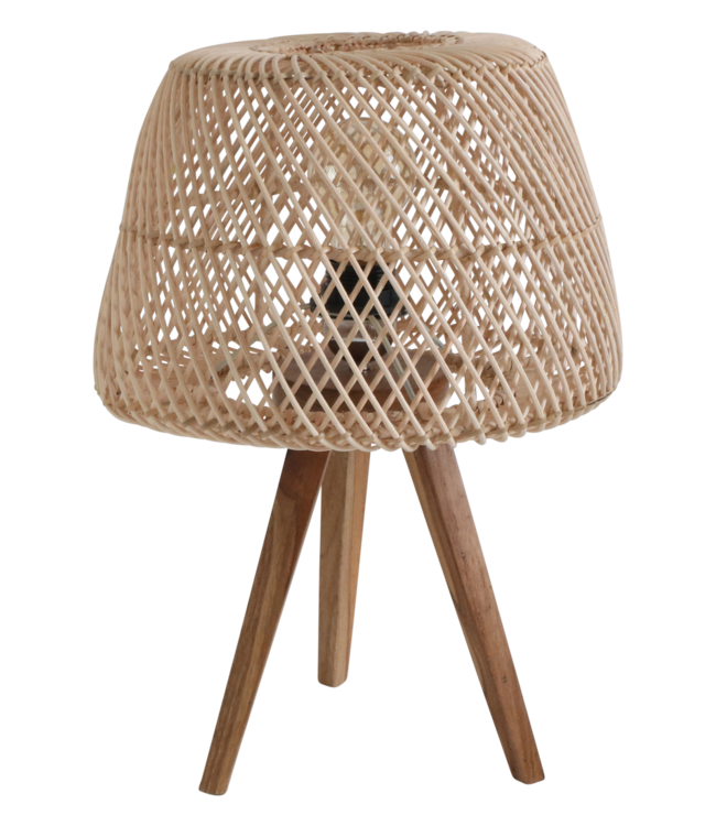 Raw Materials Amsterdam Maze Tafellamp | Rotan | 29x29x21 cm