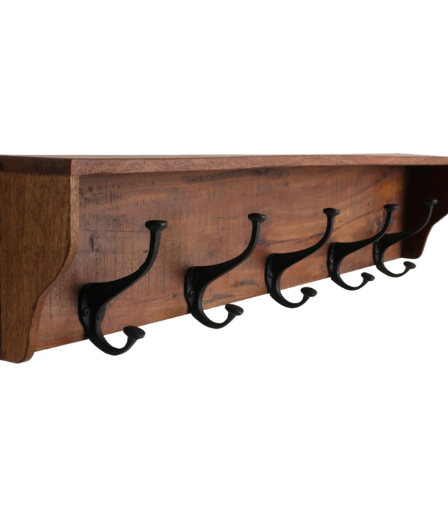 Raw Materials Amsterdam Wandkapstok | Oude Stijl | Gerecycled Hout