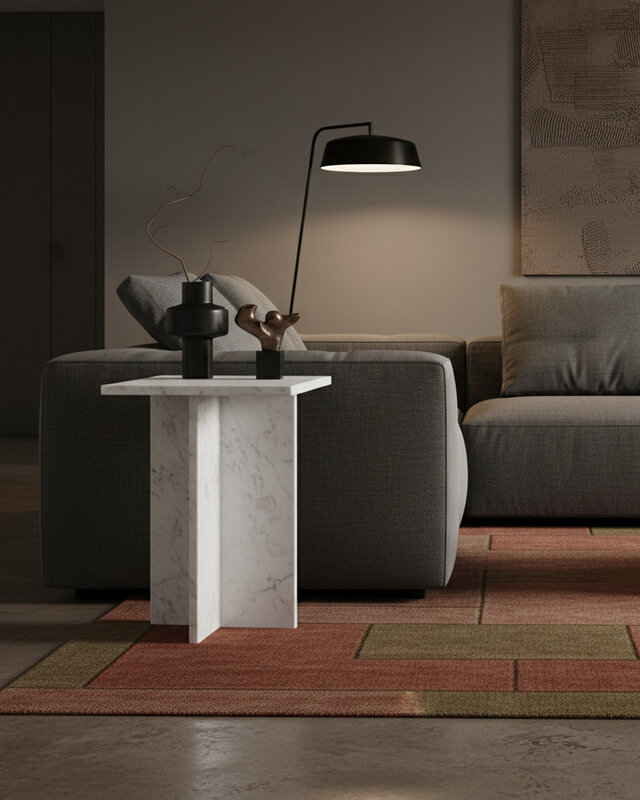 Raw Materials Amsterdam Bijzettafel | Beijing | Marmer | Wit