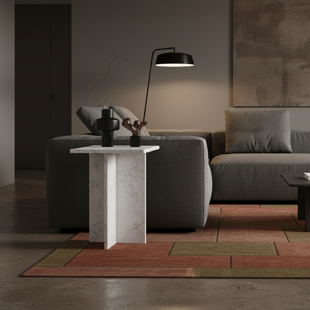 Raw Materials Amsterdam Bijzettafel | Beijing | Marmer | Wit