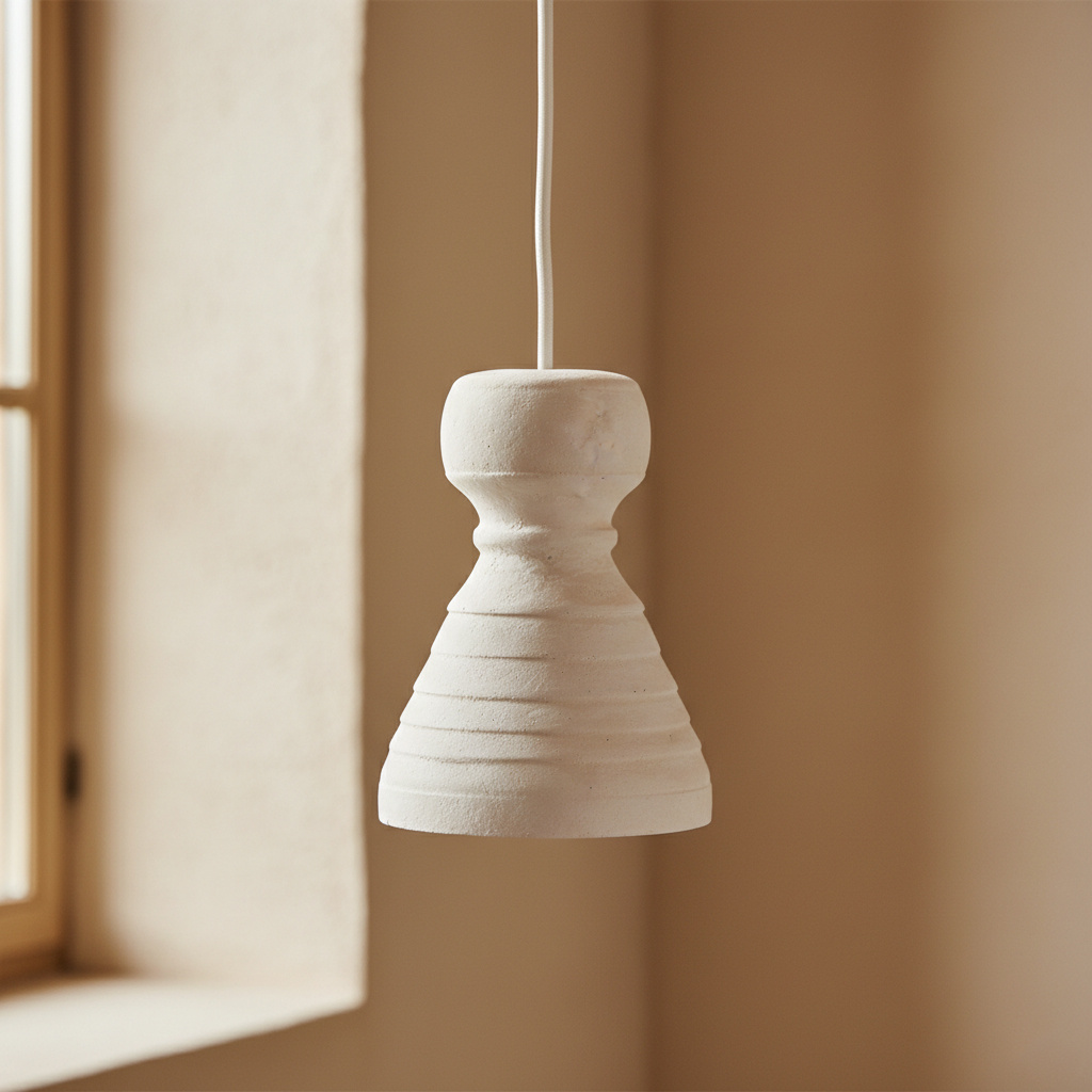 Raw Materials Amsterdam Krijt Hanglamp Kanoi | 15 x 15 x 20,5 cm