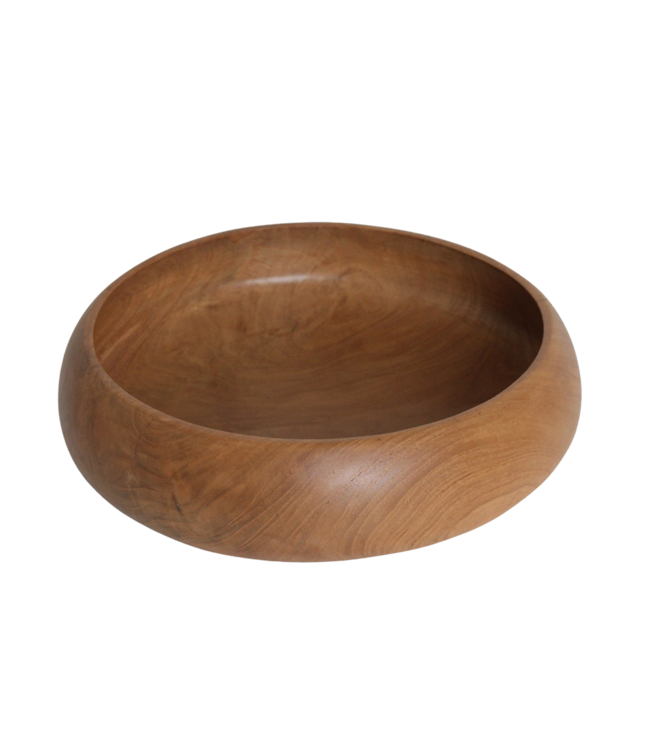 Teakhouten schaal medium - Ø 30 cm