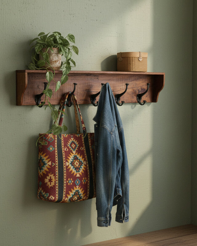 Raw Materials Amsterdam Wandkapstok | Oude Stijl | Gerecycled Hout