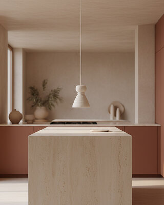 Raw Materials Amsterdam Krijt Hanglamp Kanoi | 15 x 15 x 20,5 cm