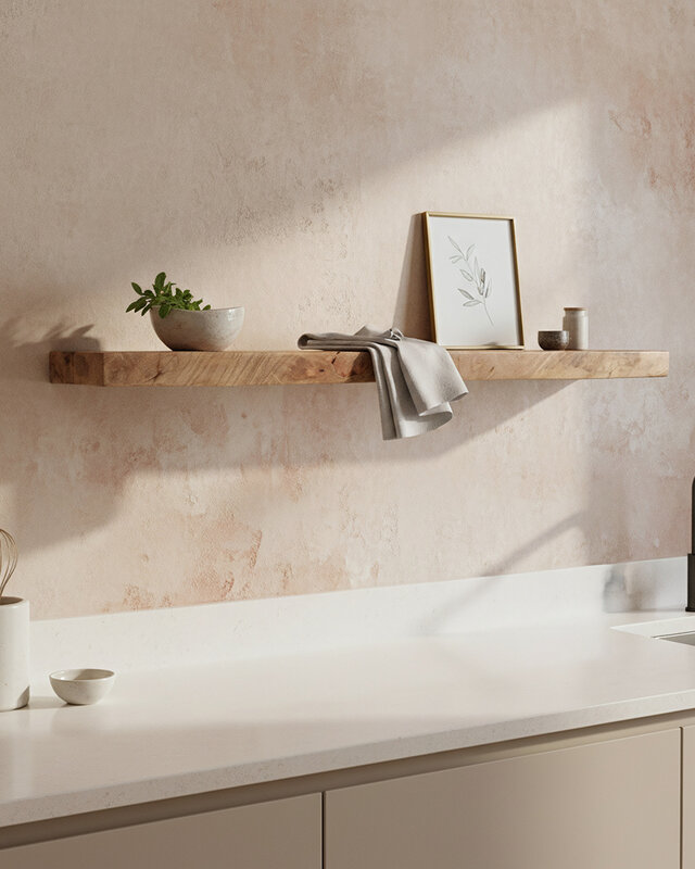 Raw Materials Amsterdam Zwevende Wandplank | Mangohout | 80 x 18 x 3,8 cm
