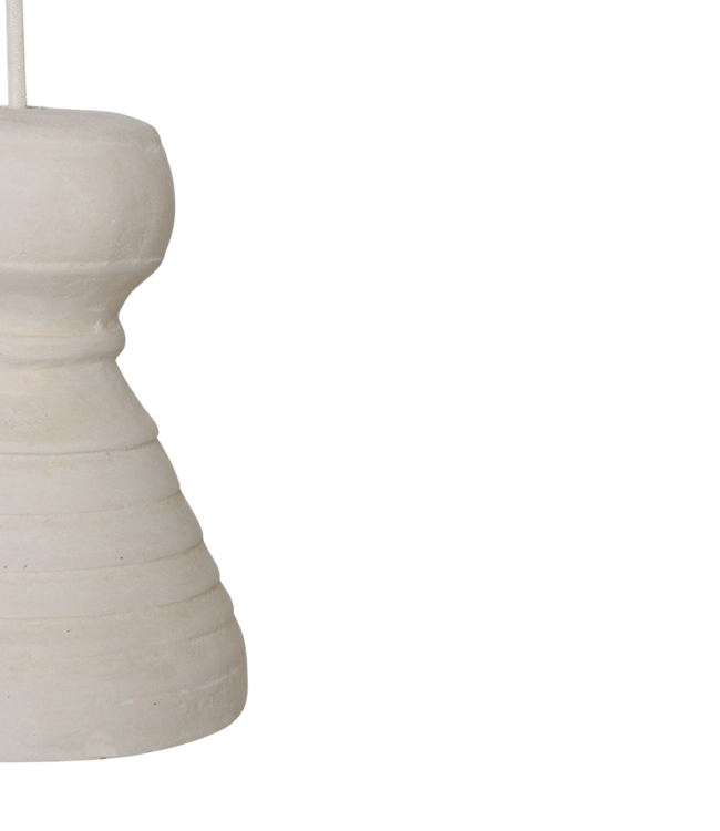 Krijt hanglamp Kanoi - 15x15x20,5 cm